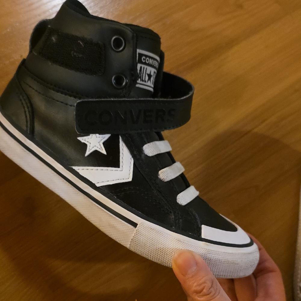 Converse Kids Black and White Star Sneakers - Picture 3 of 8